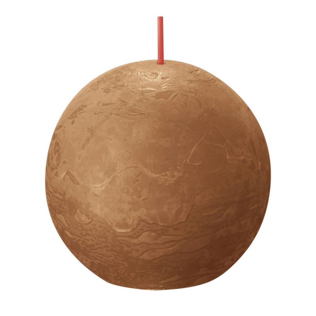 Bolsius Spice Brown Rustic Ball Candle 8cm £5.84